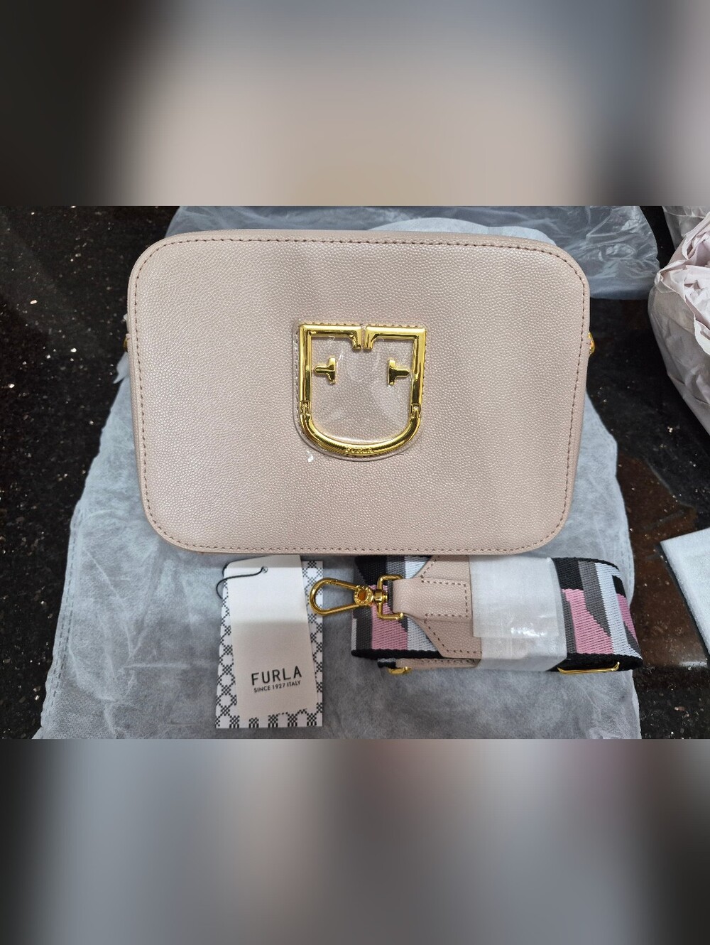 Furla Beige Camera Bag